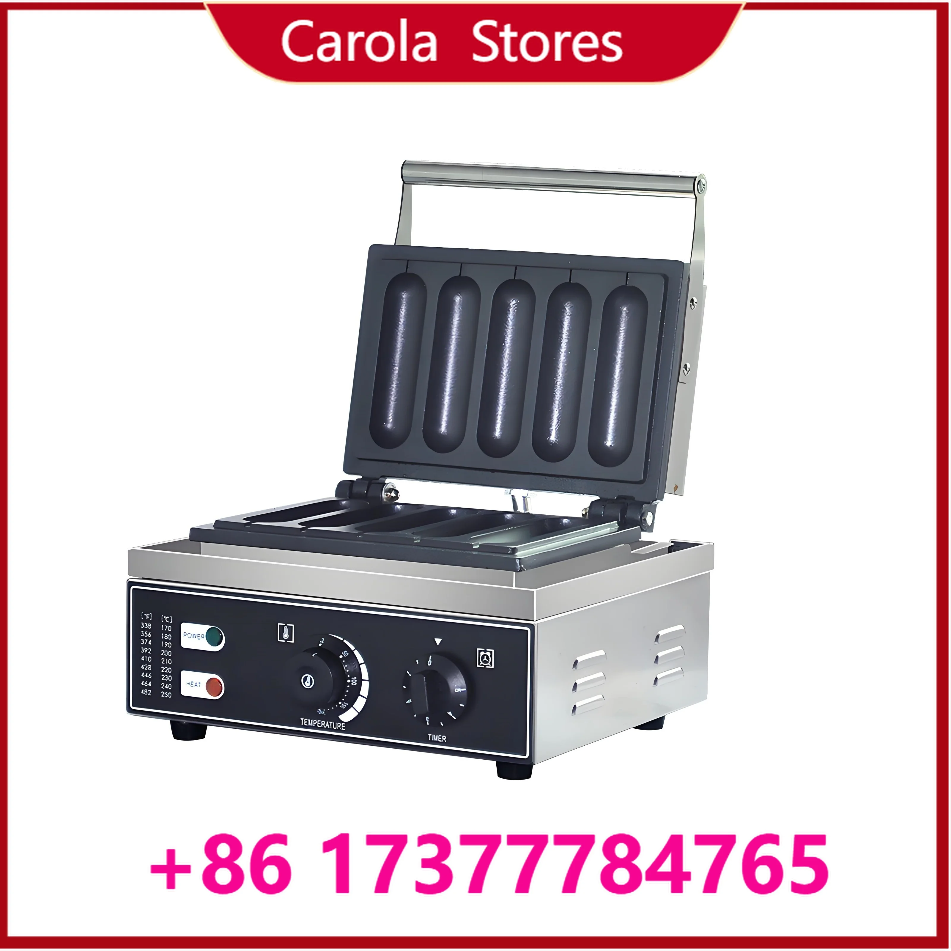 Food tools 2025 Hot Sales Commercial 110 v/220 V French Muffin Corn Dog Machine Non-stick 5 Sticks Waffle Stick Maker