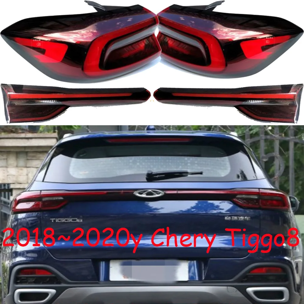 

1pcs car accessories bumper Tiggo 8 tail light Chery Tiggo8 taillight Taillamp 2018~2020y car accessories Tiggo8 fog lamp