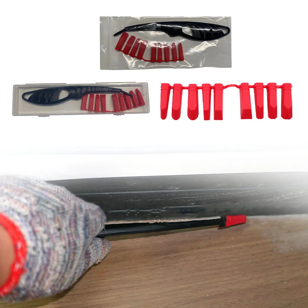 

Glass Glue Angle Scraper Sealant Spreader Tile Joint Repair Tool Applicator Set For Home, Kitchen, Bathroom, Sink Joints