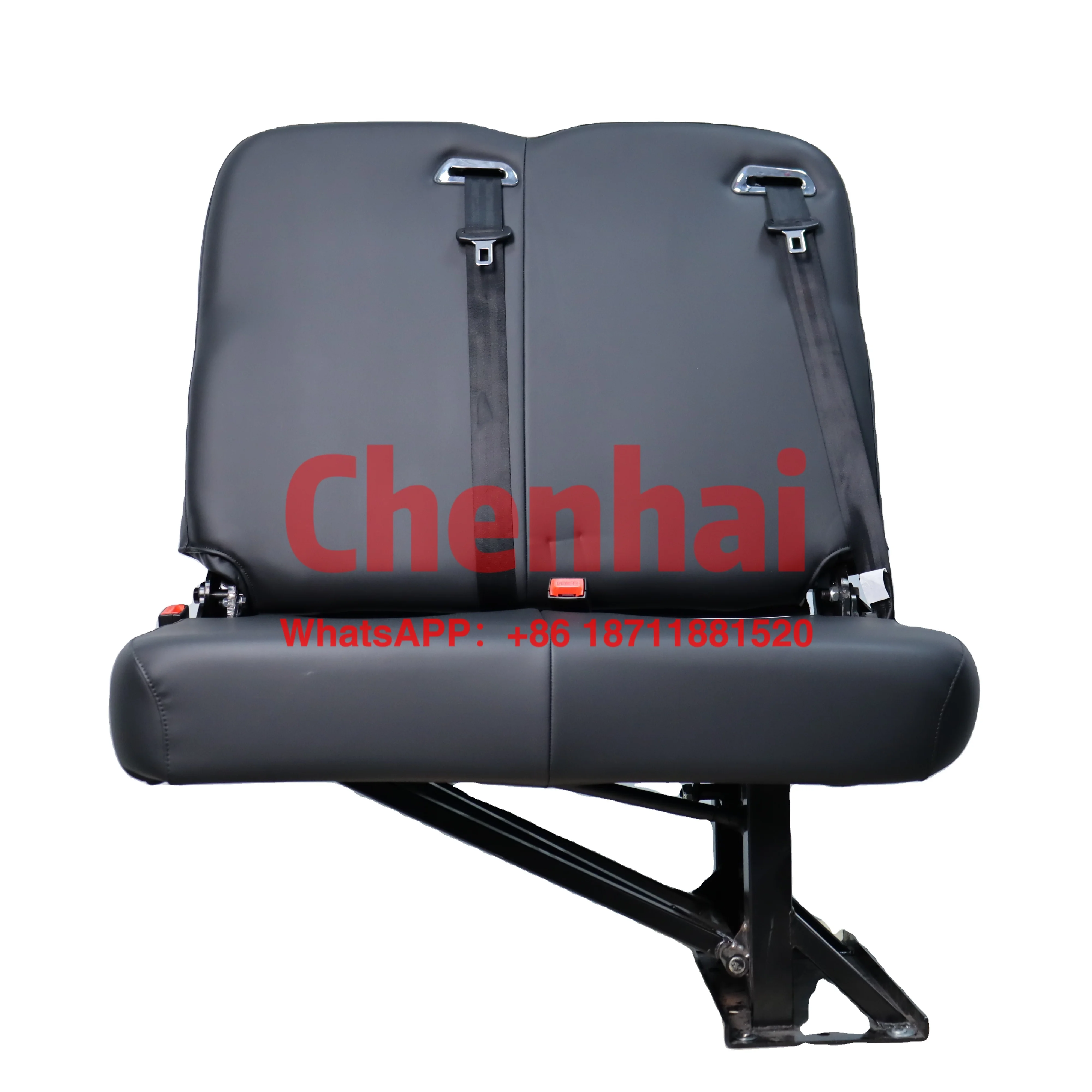 

Customized China Factory Vehicle Seating Double Folding Seat For RV Camper Van Foldaway Seats