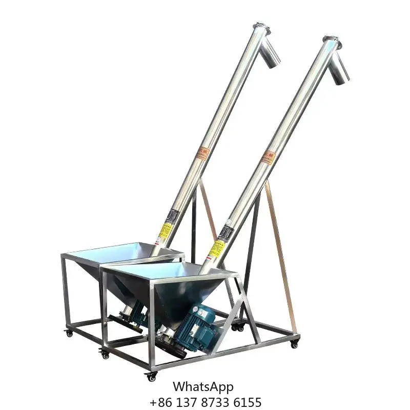 2025 Stainless Steel Powder Screw Conveyor For Food Industry Production