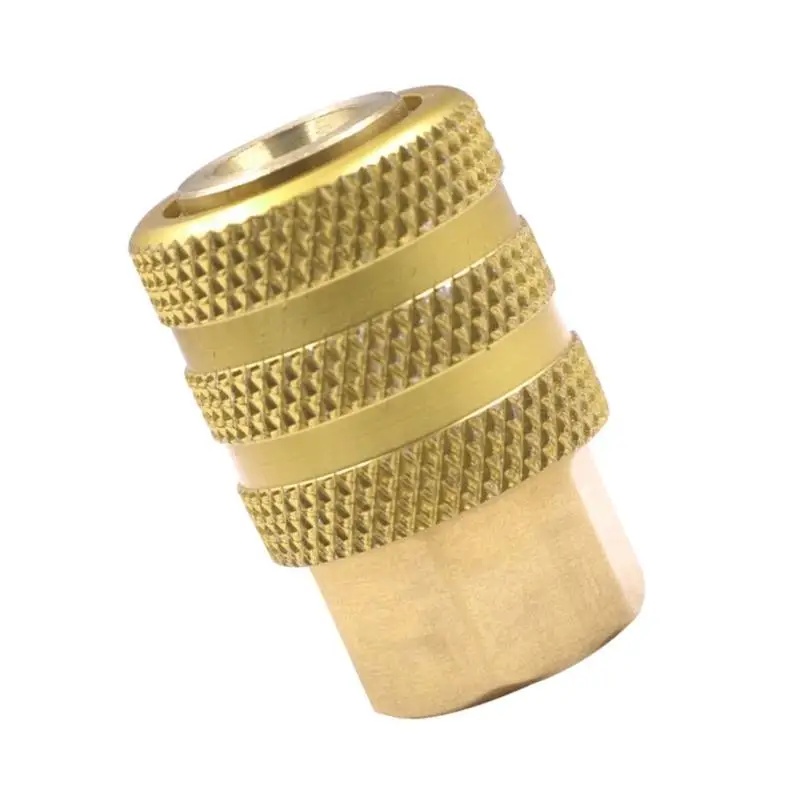 Push Pull Auto Locking Tire Chuck 12.5mm Threaded Brass Air Connector For Automotive Tires Includes 45.8cm Metal Air Hose