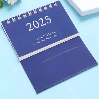 Mini Desk Desktop Calendar Flip Standing Small Monthly Note Office Standing Calendar Schedule Office Supplies