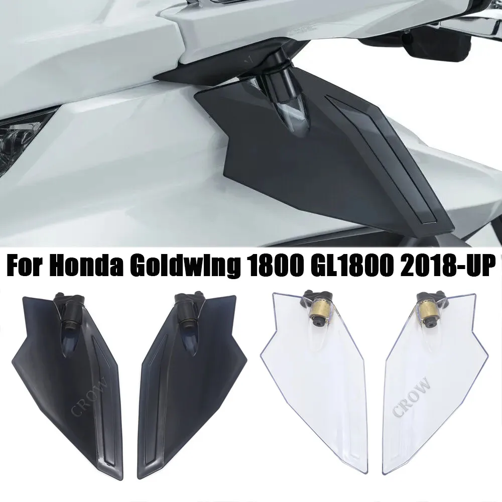 

Motorcycle Accessories Dark Grey and Clear Upper Air Deflector Set For Honda Goldwing 1800 GL1800 F6B GL 1800 2018-UP