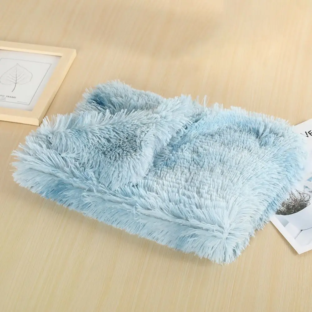 Manta gruesa de pelo largo para perro, manta suave y cómoda de doble capa, Sábana de cama para mascota, alfombrilla cálida de invierno para cachorro y gatito