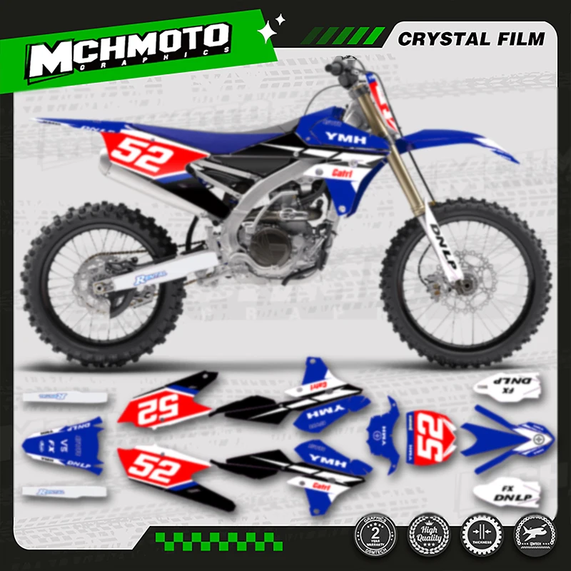 

MCHMFG для YAMAHA 2015-2019 YZF450 2014-2017 YZF250 2014-2018 YZF250X WRF250 пользовательская мотоциклетная графика наклейка на корпус