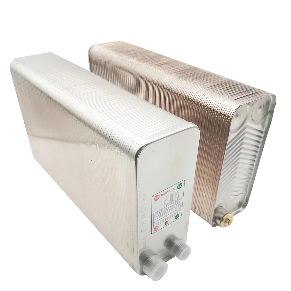 

80 Plates Stainless Steel Heat Exchanger Brazed Plate Type Water Heater Chiller Cooler Counter Flow Chiller.