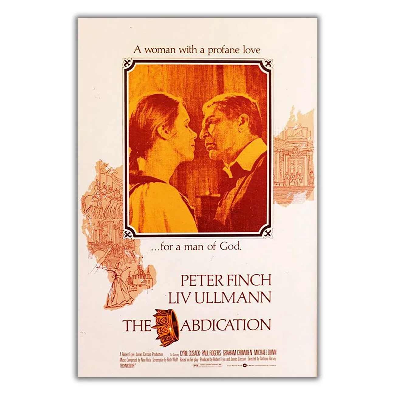 WM3261 The Abdication Classic Movie HD Silk Fabric Poster Art Decor Indoor Painting Gift