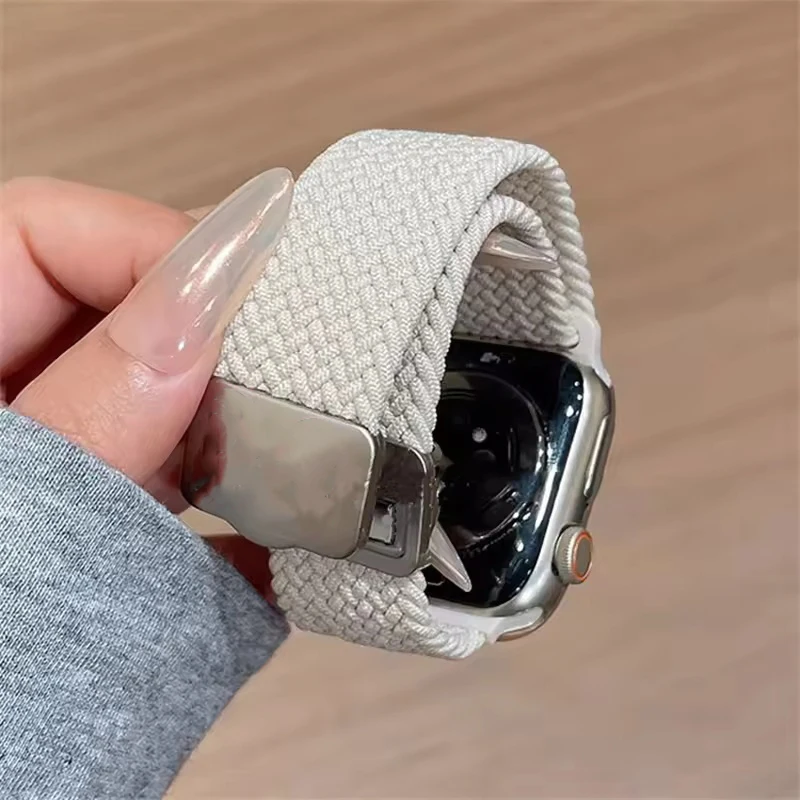 Cartoon Cute Bowknot Magnetic Strap For Apple Watch Band Ultra2 49mm 45mm 44 41 42 Correa Band For Iwatch Series 10 9 8 SE 7 6