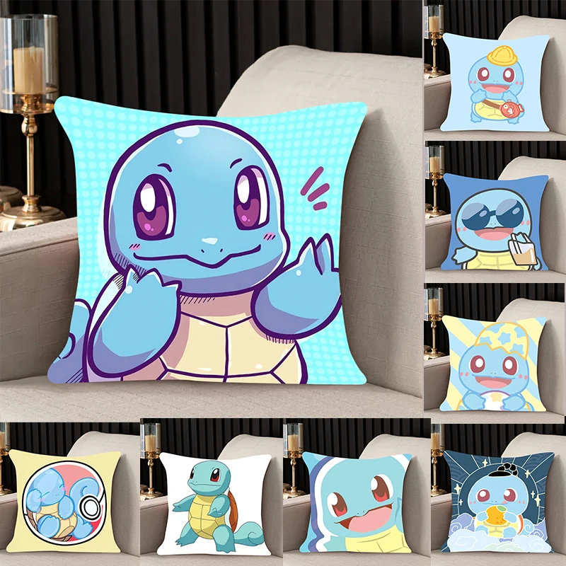 

Pillow Cover Squirtle Birthday Wedding Gifts 50x50 Cushions Covers Dakimakura Throw Pillows iving room Pillowcase lovely gift