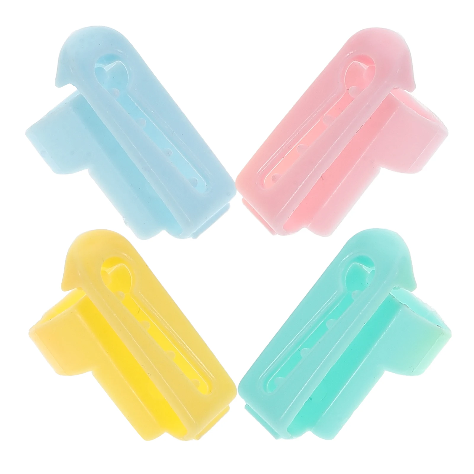 

4 Pcs Guide Finger Holder Crochet Thread Guard Knitting Tools Weaving Hook Wool Wrap Stitch Knitting Wool Guide Holders