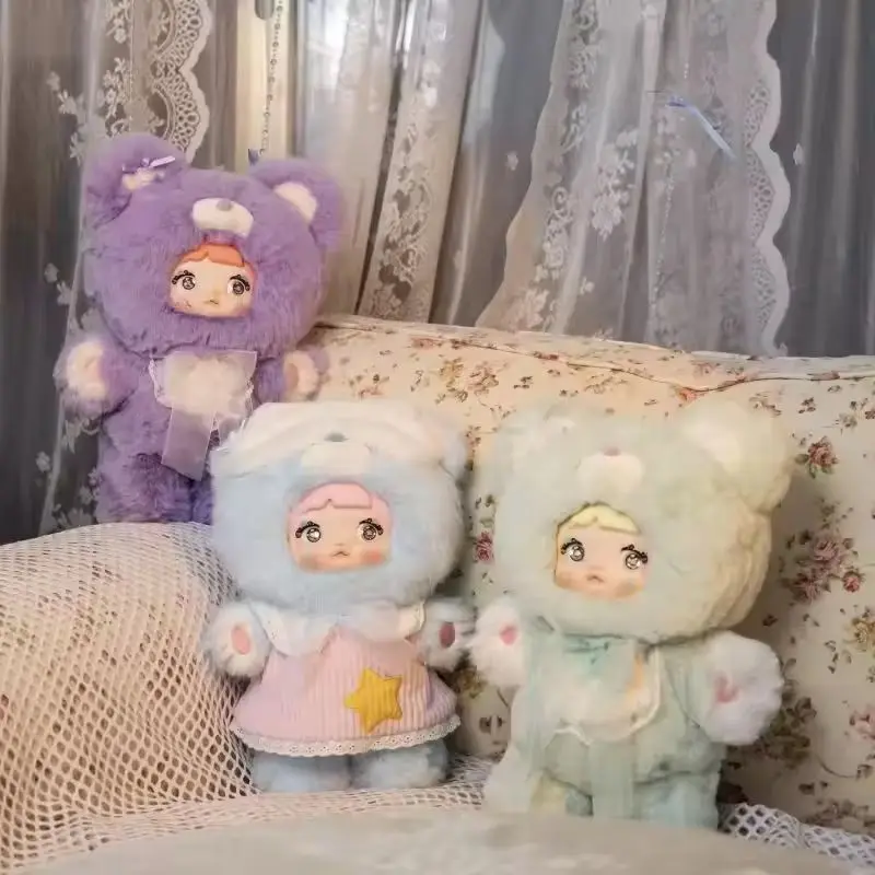 Nommi 400% Blind Box Nommi Goodnight Bear Series Vinyl Cute Doll Mystery Box Room Decoration Collection Christmas Kid Toy Gift