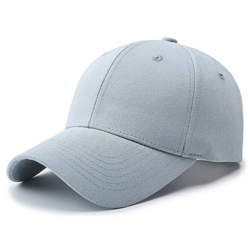 Unisex Spring Autumn Pure Cotton Plain Baseball Cap High Quality Casual Solid Hat
