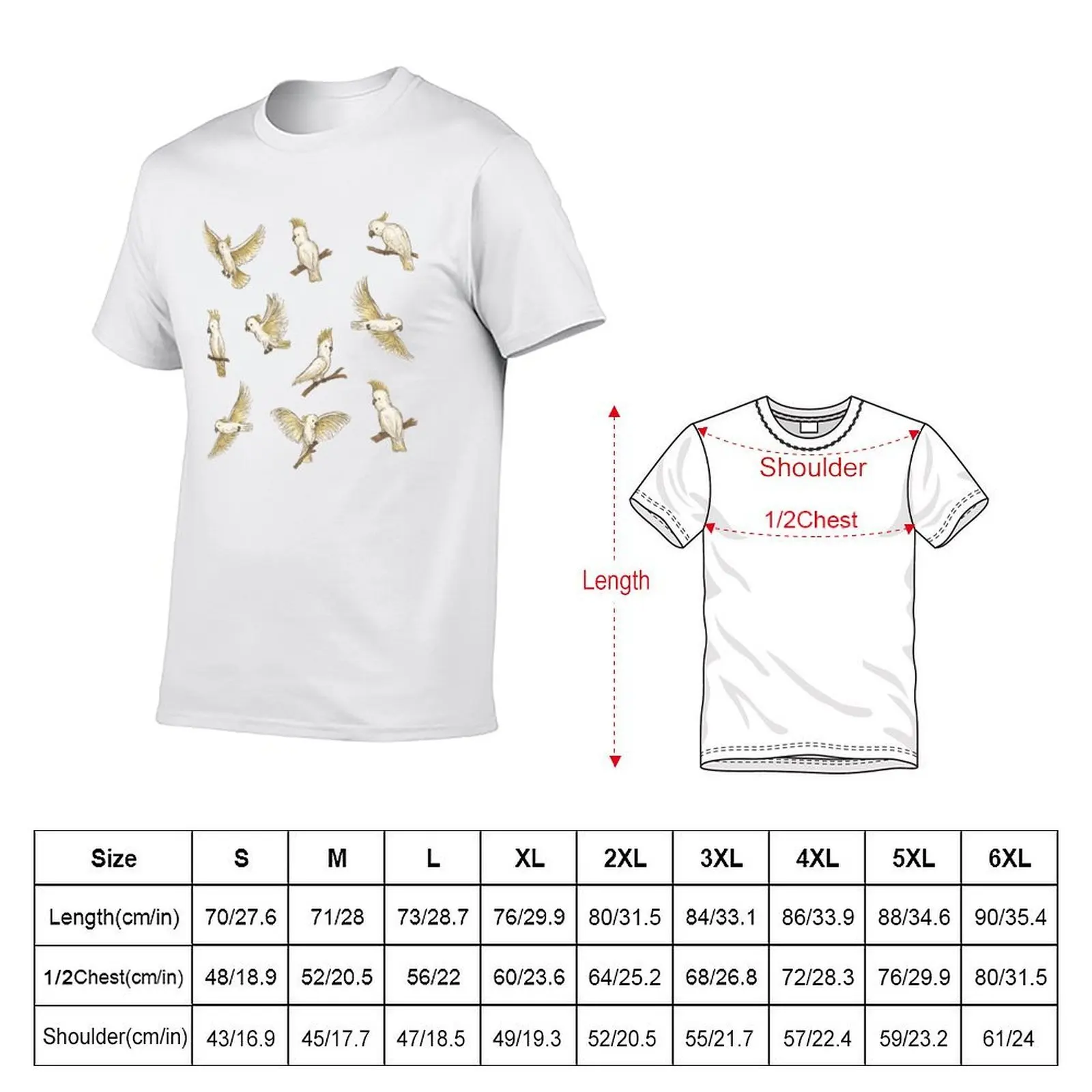 Aussie Animals: Cockatoo Pack T-Shirt cute tops luxury t-shirt anime shirts men