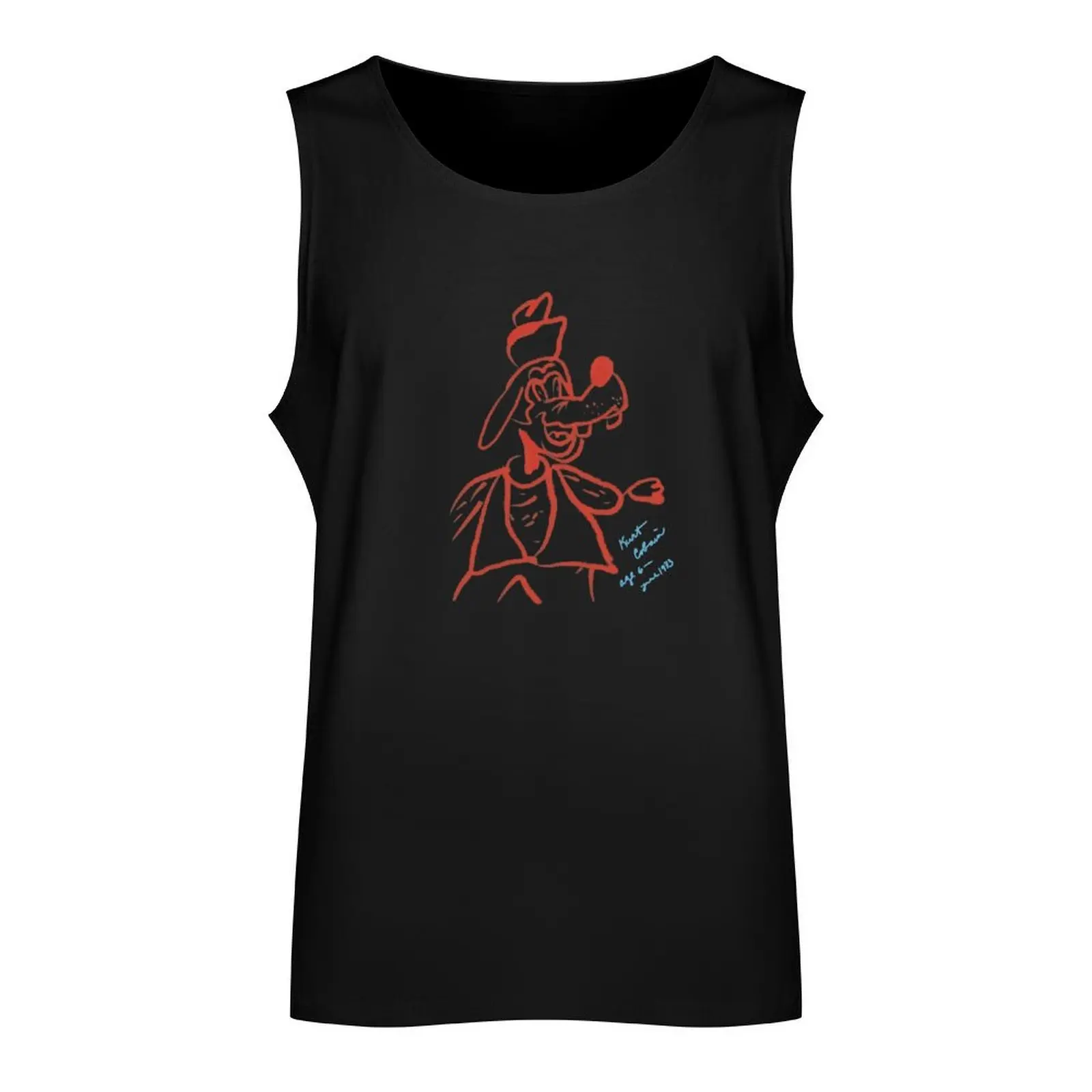 Kurt Cobain Drawing Tank Top bodybuilding men Bodybuilding shirt