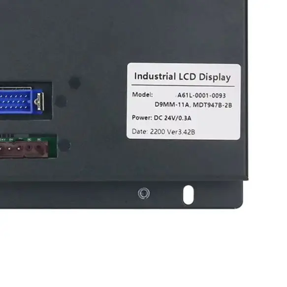 9 Inch LCD Monitor A61L-0001-0093 D9MM-11A Replacement For CNC System CRT Metal Housing DC24V Industrial Panel Display
