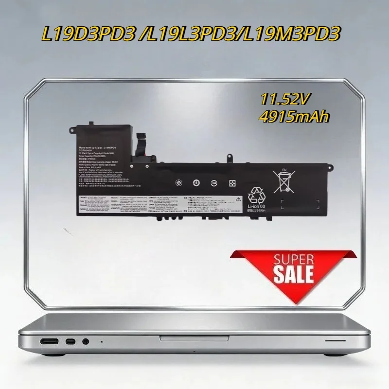 

New High-quality 4915mAh 11.4V Products Suitable for Lenovo XiaoxinPro-13S 13IML/ITL/ARE 2020/21 L19M3PD3/L3PD3 Laptop battery