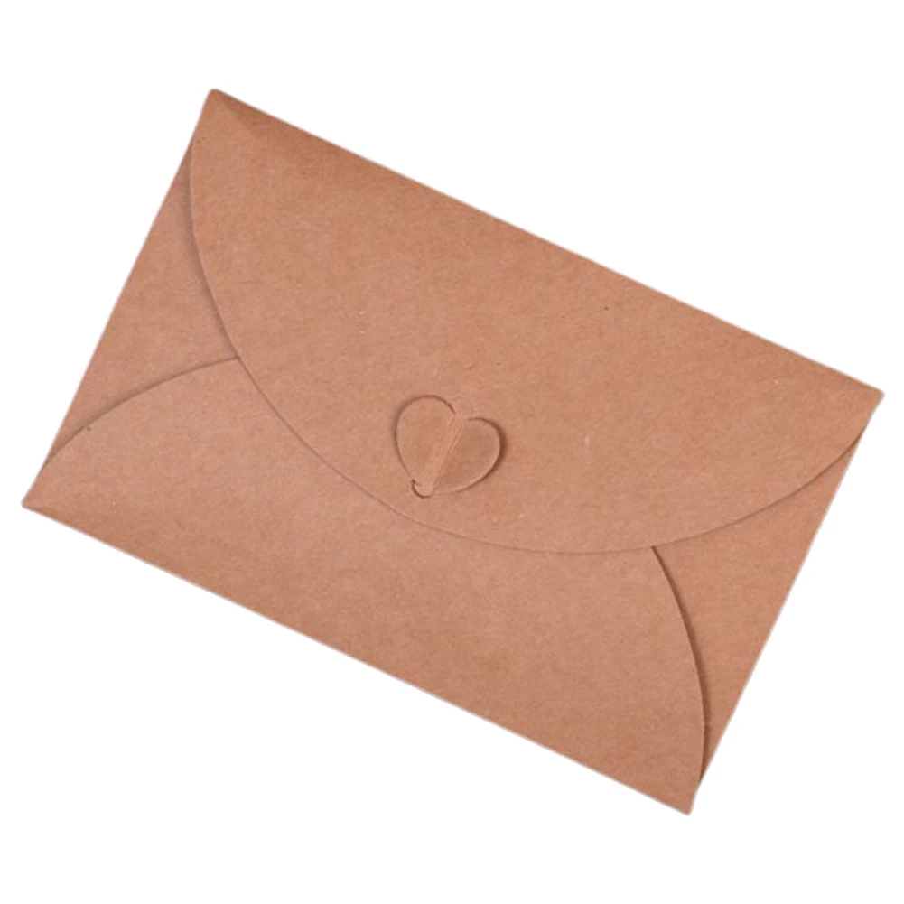 10pcs Small Greeting Card Name Card Envelope Hot Stamping Love Pearlescent Paper Mini Red Packet Envelopes 10.5*7cm