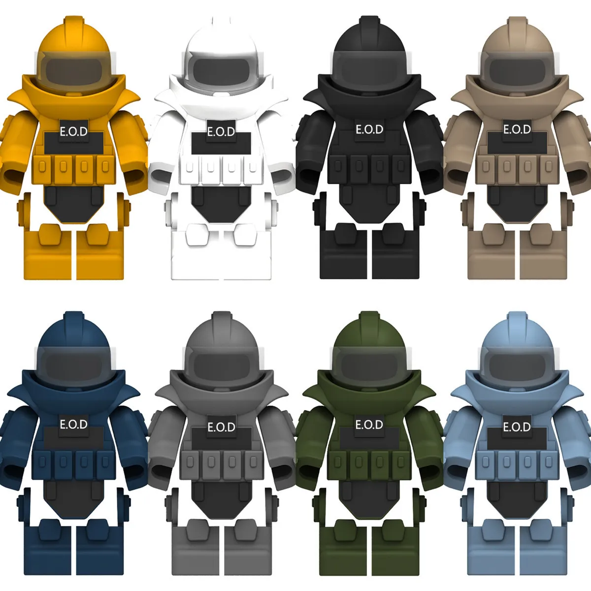 

Creative Military Figures Bomb Disposal Suit Building Block Modern Soldier Vest Equipment Model Mini Parts Assembled Toy