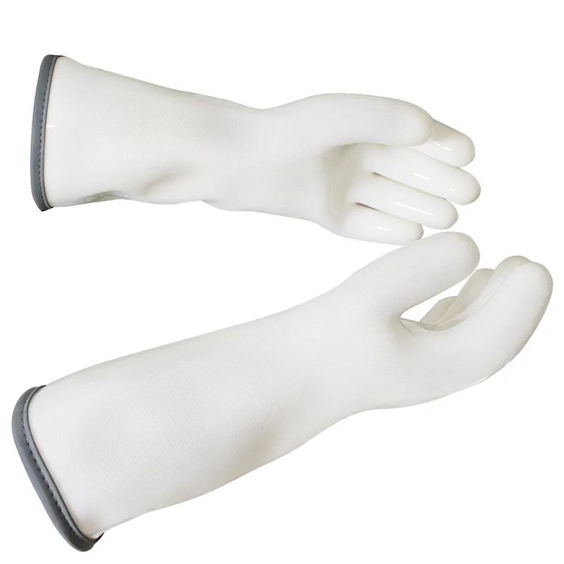 Wholesale Food-Contact Grade Liquid Silicone Oven Gloves 350 Degree Heat Resistant Gloves for Cooking Baking