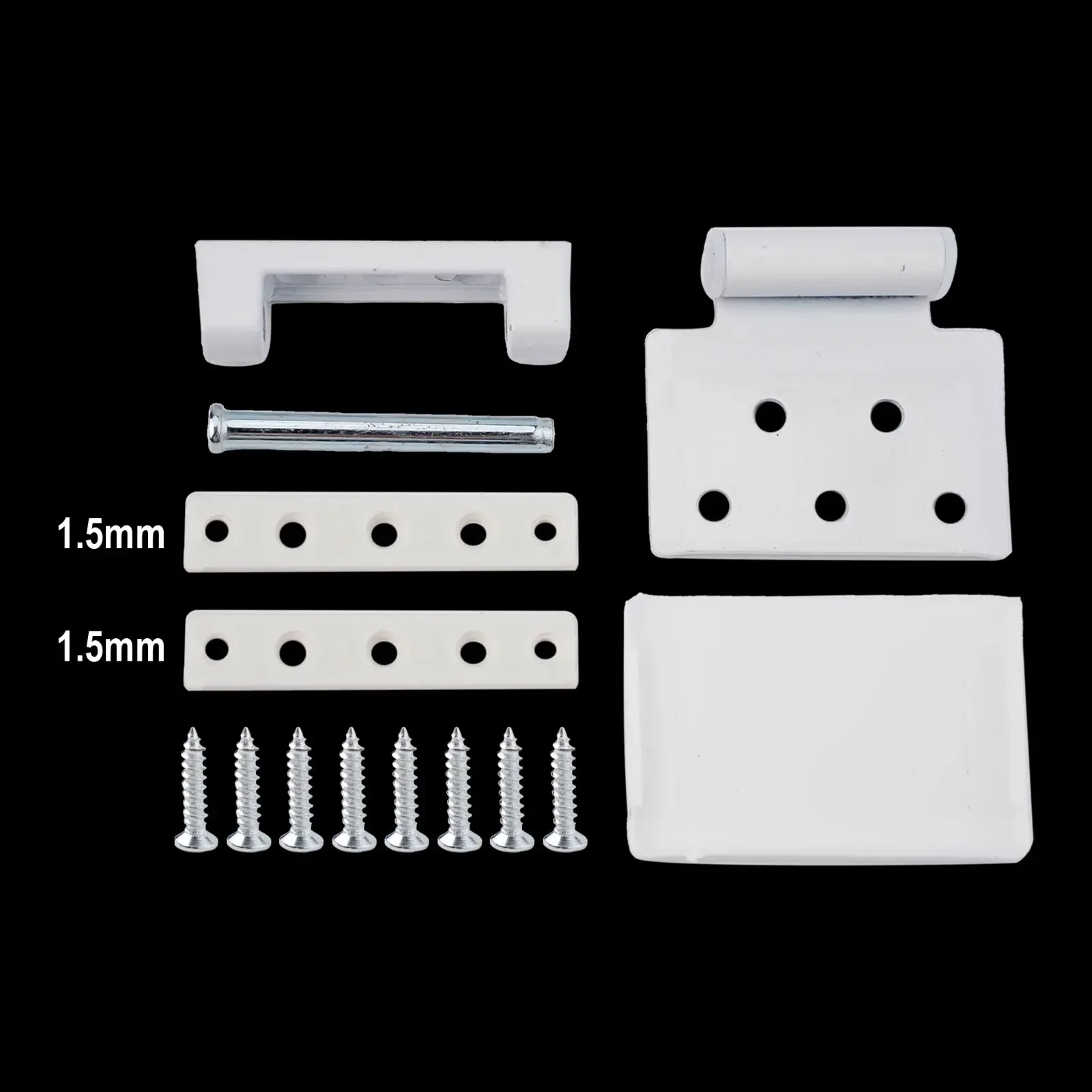 1 Pcs Door Flag Hinge Door Hinge White For Plastic Steel Doors Casement Left Right 3-hole Adjustable Door Hinges Hardware