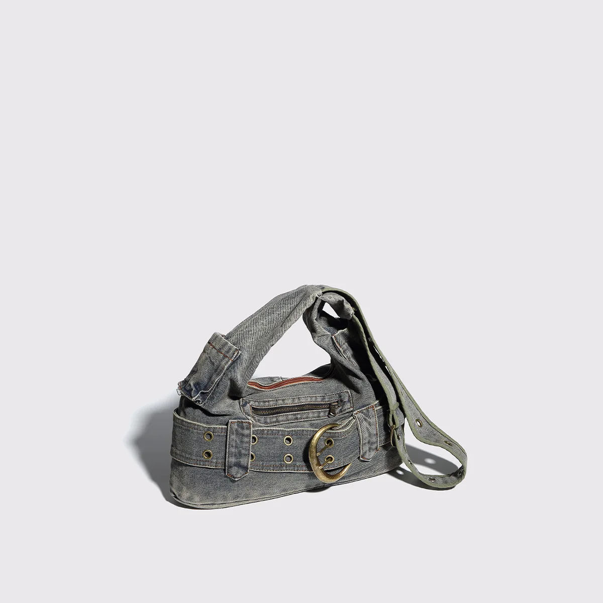 New Fashion Denim Tote Commuter Large Capacity Shoulder Underarm Lazy Woven Bag