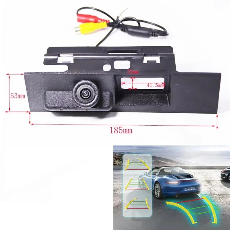 Dynamic Trajectory Tracking Car Rear View Backup Reverse Camera for 2017 Ford Mondeo Parking Assistance