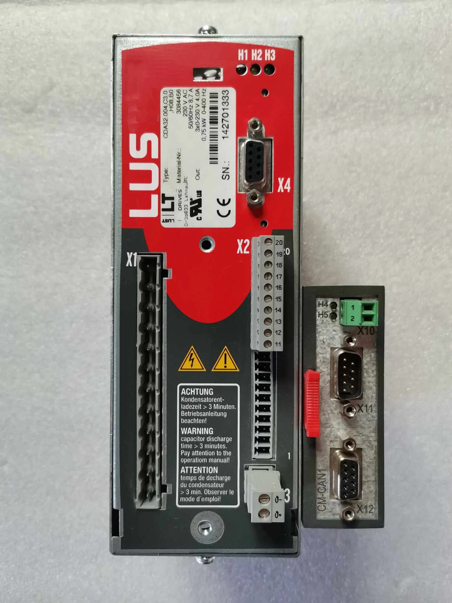 

CDA32.004.C3.0.H08.B0 Servo Drive for LUST CDA32.004.C3.0.H08.B0