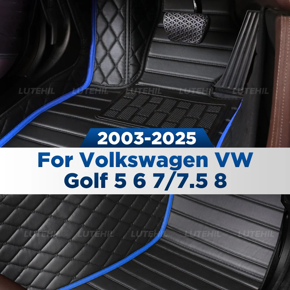

Для Volkswagen VW Golf 5 6 7/7,5 8 2003-2025 автомобильный напольный коврик на заказ автомобильный ковер детали интерьера аксессуары
