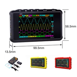 DS213 Digital Oscilloscope Mini Pocket Oscilloscope 100MS/S 4 Channel USB Oscilloscopio Multimeter LCD Display Case