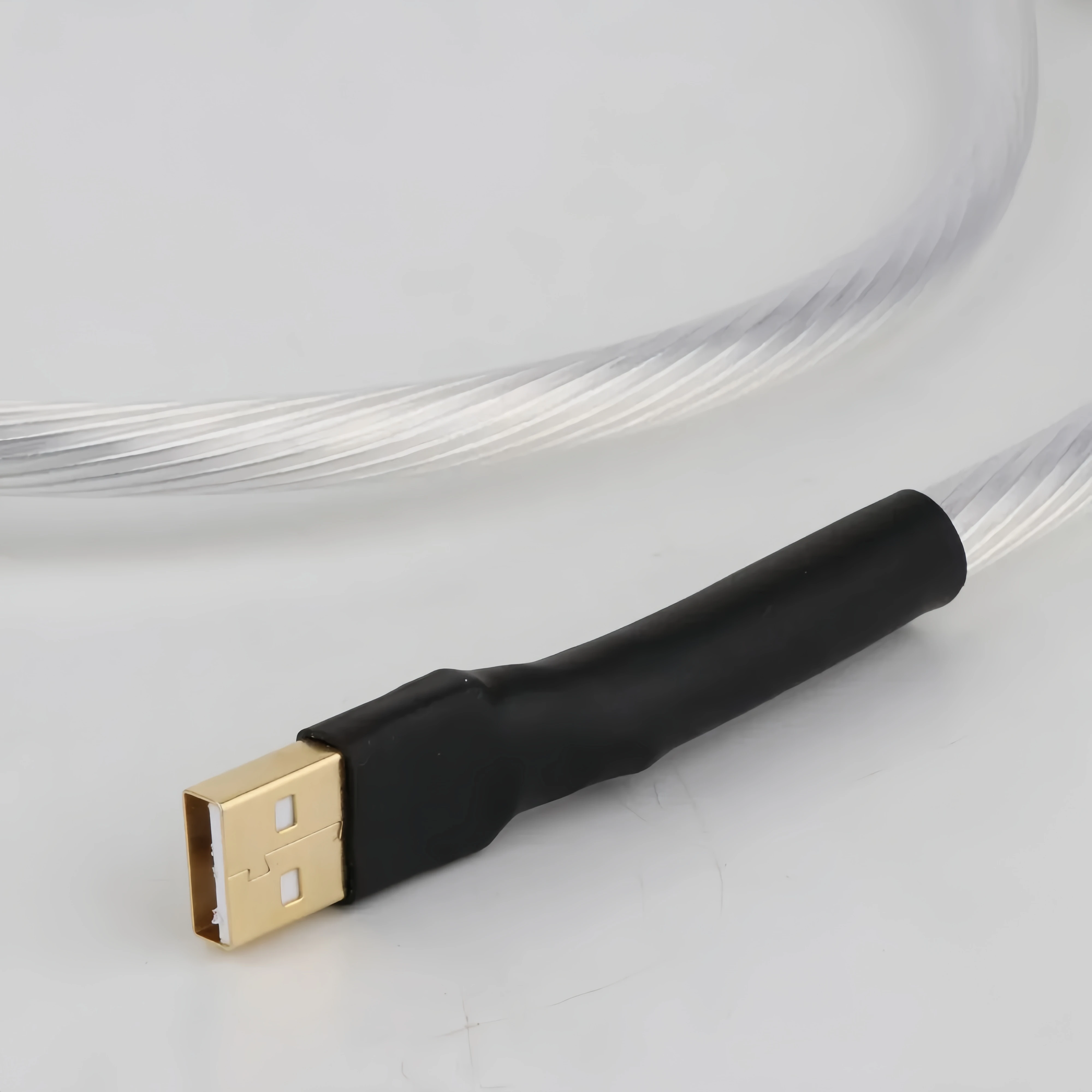 Câble de données de radiateur USB A vers type C, décodeur Odin2, carte son, directions numériques, 8 brins plaqués argent, type A vers B, Hein2018