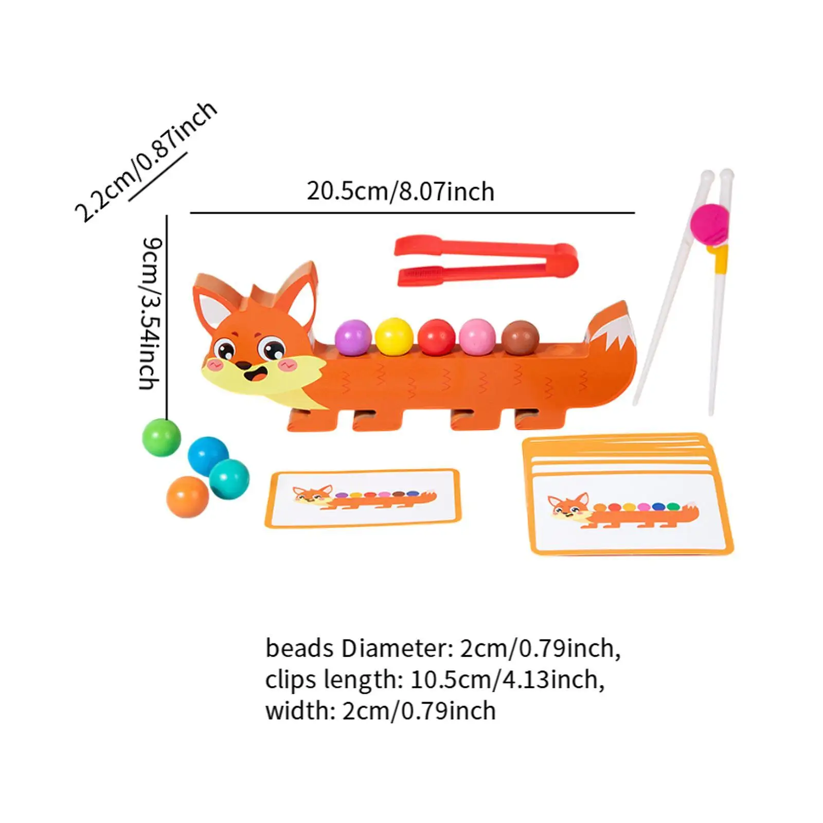 Juego de juego a juego con cuentas de Clip, juguetes de aprendizaje para niños de 3, 4 y 5 años