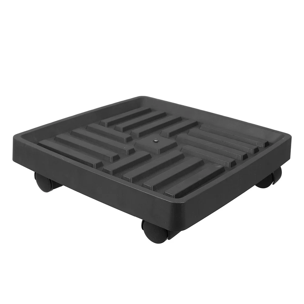 

Plant Stand with Caster Wheels Multi Purpose Rolling Base for Large Pots Garden Home Mobility Easy to Clean Planter Tray