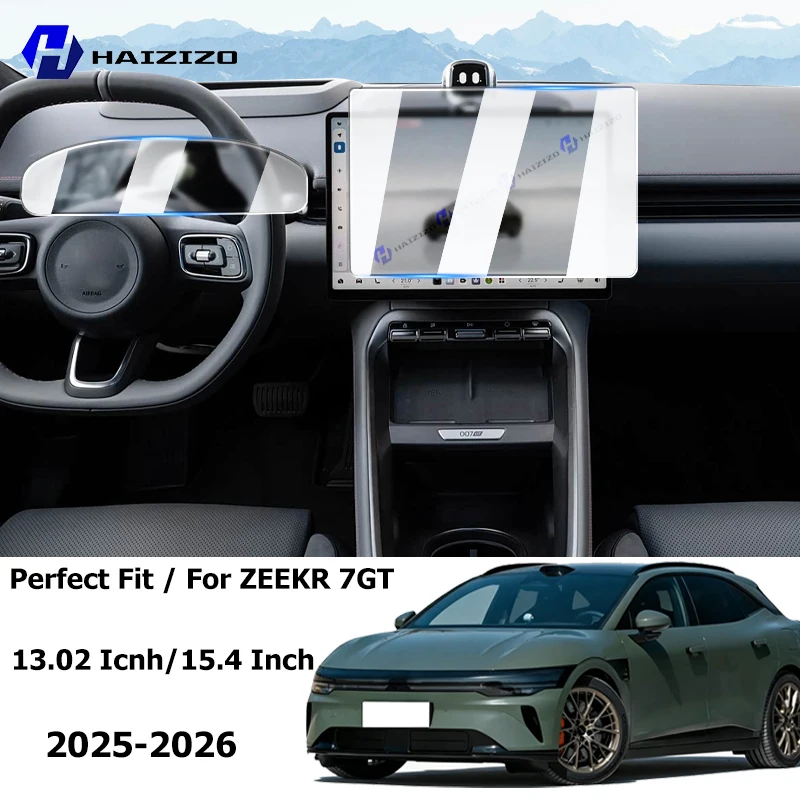 Para ZEEKR 7GT 2025-2026, película protectora mate antirreflejos para la pantalla LCD del GPS interior del coche, accesorios de película de vidrio templado