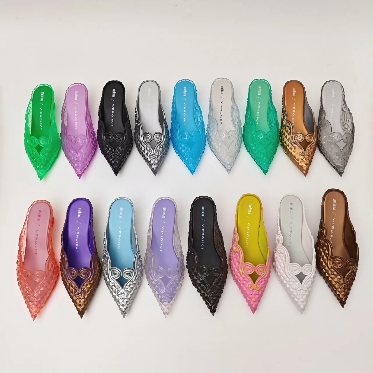 Women Sandals 2026 Spring Melissa Woman Slingback Shoes Fashion Ladies High Heels Elegant Med Heel Pointed Toe Slip on Sandal