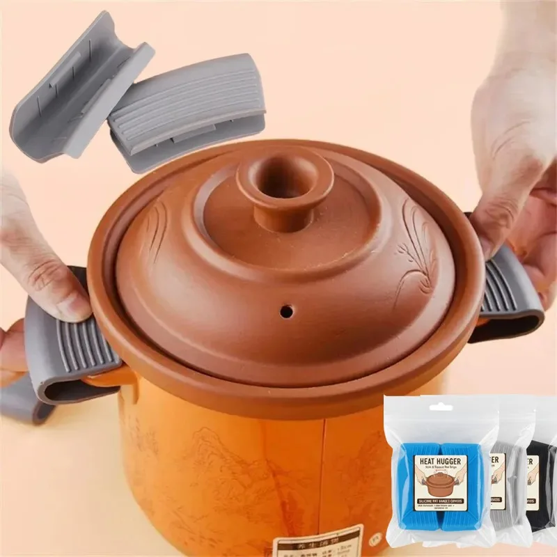 Silicone Anti Scald Pot Handle Sleeves Anti-Scald Non-Slip for Cast Iron Pan Frying Skillet Kitchen Cooking Tool Anti Yunliwei