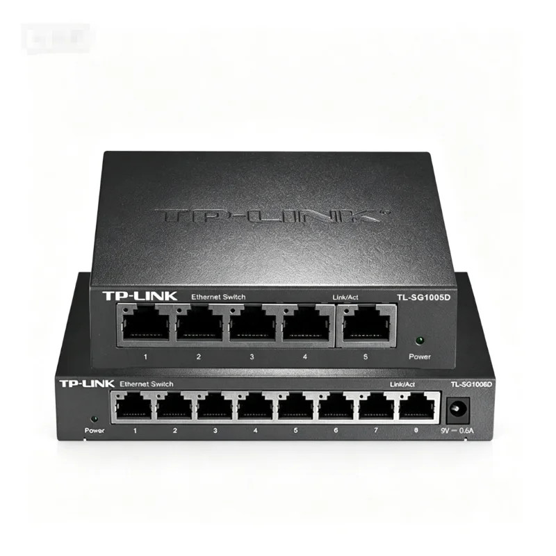 Tp-link 5-8Port Gigabit Ethernet Switch 1000BASE-T Network Switch Plug And Play TL-SG1005D - Internet Splitter Hub Send Conversion Plug