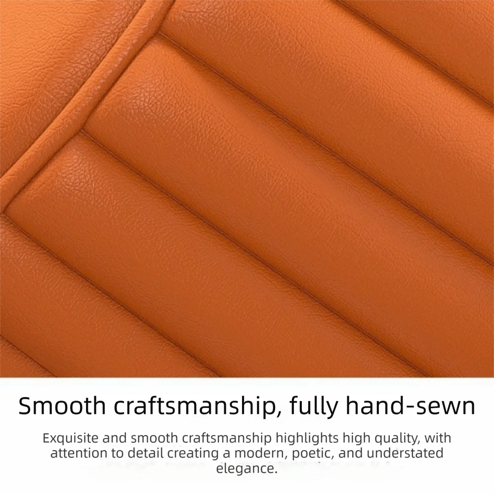 Upholstered Small Stool Cushion Seat Low Profile Ottoman Storage Seat Creative Design Solid Construction Footstool