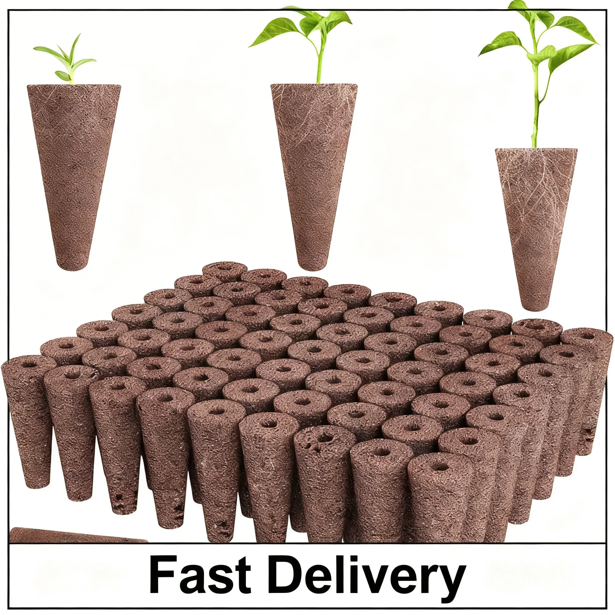 50/100/200pcs eed Grow Sponges Replacement Root Growth Pods Hydroponic Seedling Starter Plugs For AeroGarden Indoor Garden Plant
