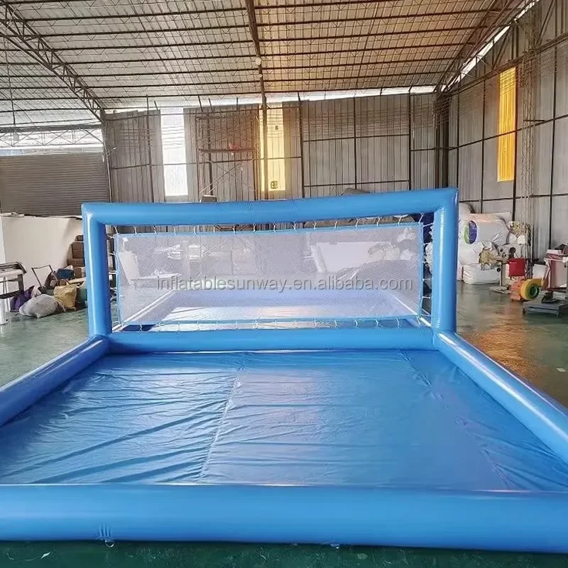 Piscina de voleibol al aire libre de cancha de voleibol inflable de PVC de grado comercial, campo de voleibol de agua de playa para juegos deportivos envío gratis