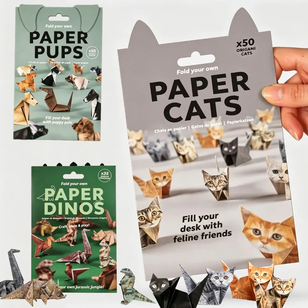 Art Craft Cat - Cute Animal Folding Paper Set DIY