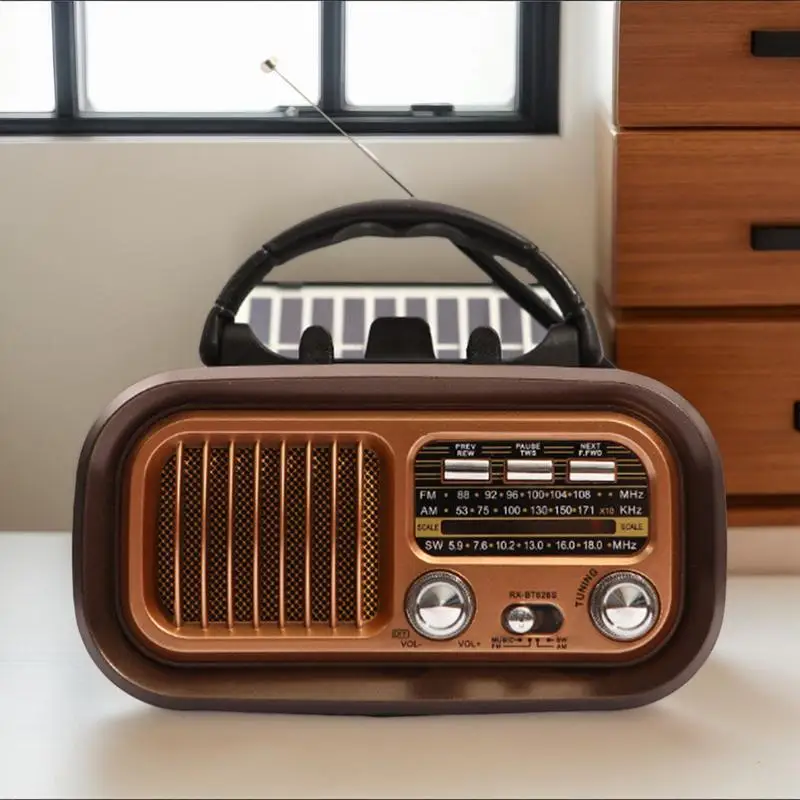 Linterna de Radio Solar, cargador de teléfono móvil, receptor portátil AM FM SW, Radio Solar Vintage con funciones de luz LED para senderismo