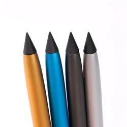 Aluminum Alloy Eternal Pencil With Eraser Endless New Technology Pencil Erasable HB Black Pencil Lead No Need Replace The Refill