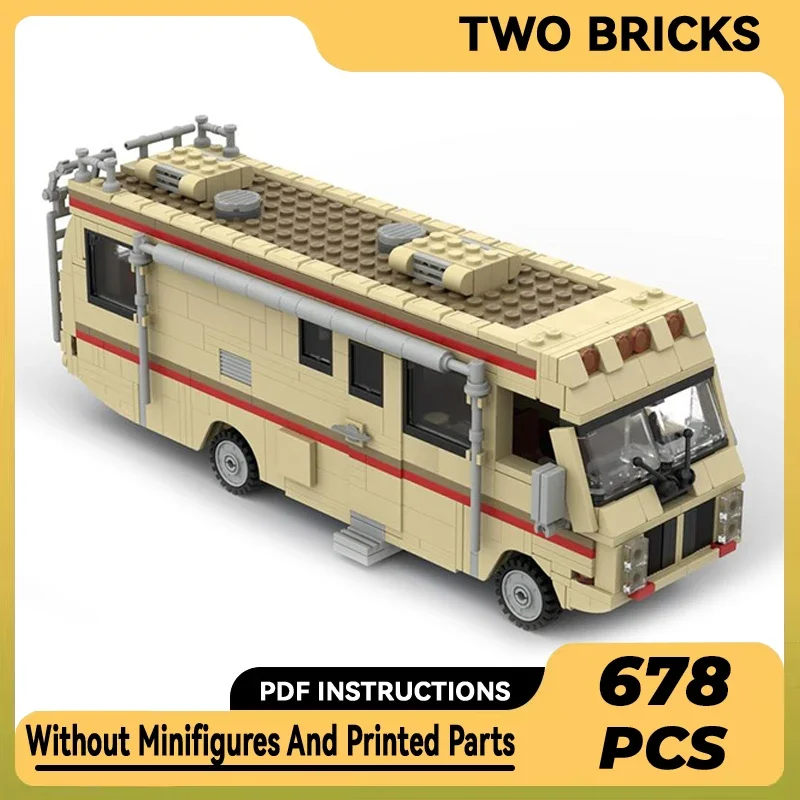 Technical Moc Bricks Movie Car Model Breaking Bad RV Bus Modular Building Blocks Gifts Toys For Children DIY Sets Assembling