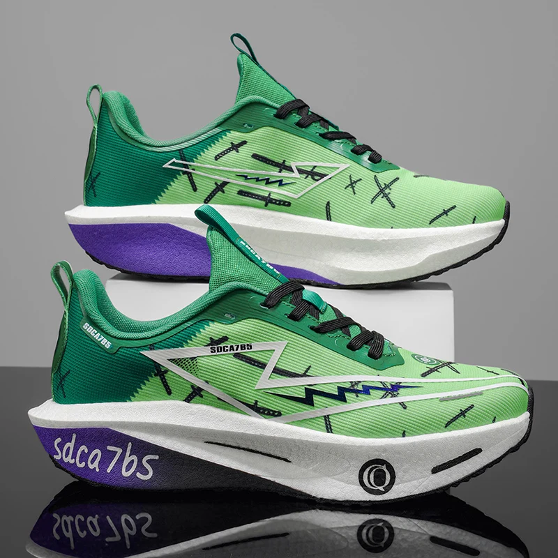 Zapatillas de Running Especializadas con Placa de Carbono para Maratón, Deportivas, Transpirables, Ligeras, Cómodas y Estables para Hombre y Mujer