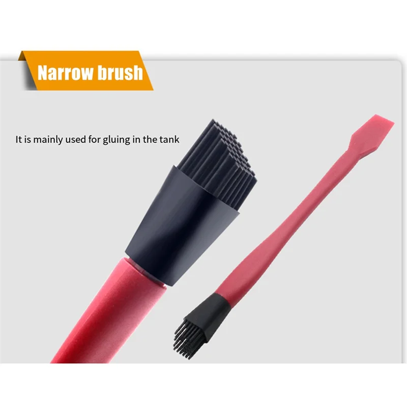 

4-Piece Woodworking Adhesive Coating Set Multifunctional Soft Silicone Wood Glue Tray Thin Non-Slip Flat Scraper DIY Crafts-A05I