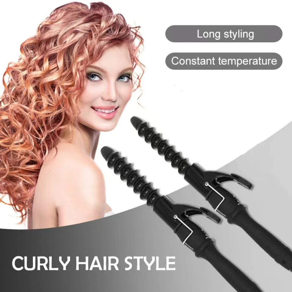 

Electric Curling Iron Curls For Beach Waves And Spiral Curls Rod Lazy People Special Appliance For Home Curling Salon Equipment