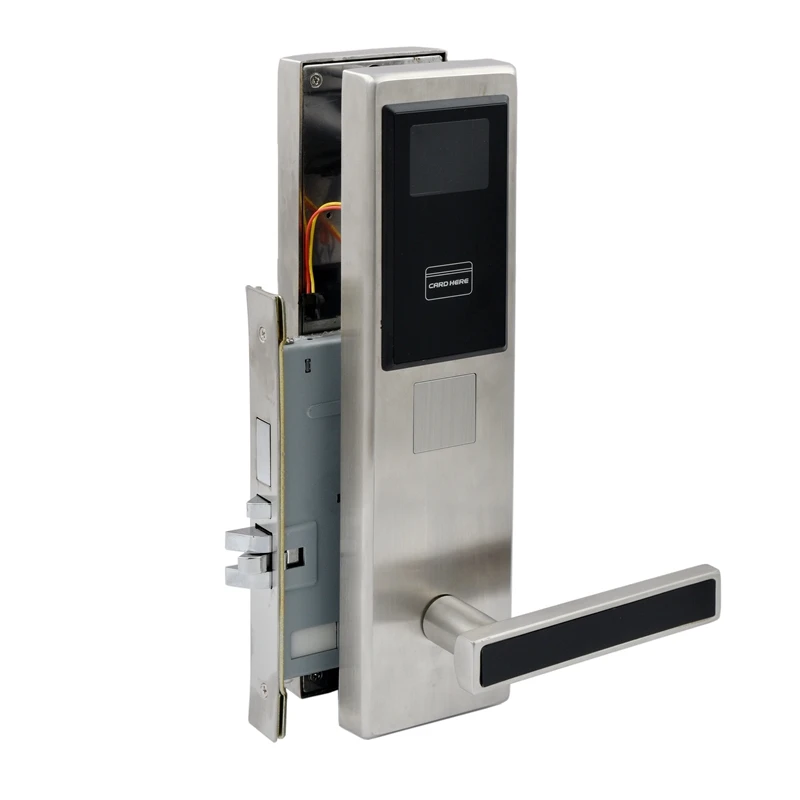 Porta mobile lucida per app con serratura per hotel in acciaio inossidabile certificata CE e FCC con scanner QR Code per hotel