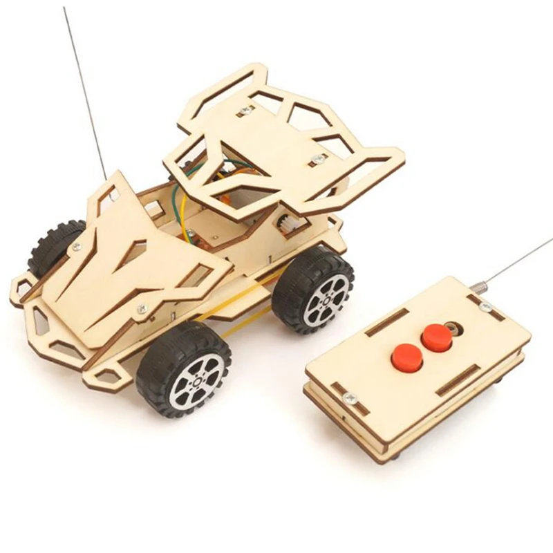 

STEM Toys Science Project Education Diy Kit Wireless 4WD Remote Control Car Model Scientific Experiment Toys Kits