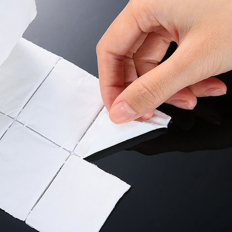 300/500 Uds removedor de uñas de algodón desechable sin pelusa toallita para remojar esmalte de Gel de algodón eliminar envolturas de uñas toallitas manicura almohadilla de papel suave